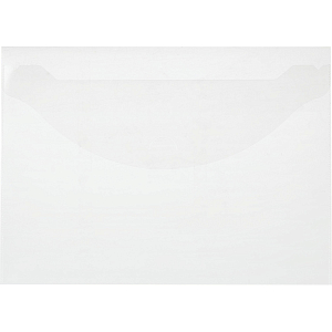 Папка-конверт с клапаном 180 прозрачный 10 шт/уп