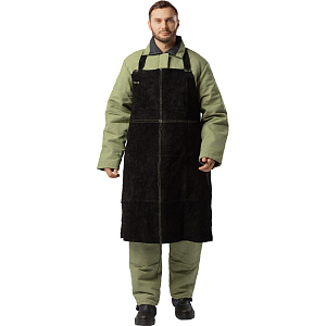 Фартук спилковый черный (Ф1)