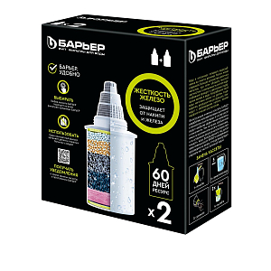 Картридж сменный БАРЬЕР Жесткость Железо, 2 шт, защищает от накипи и железа