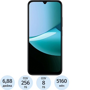 Смартфон REDMI 15C RU 8+256 Midnight Black