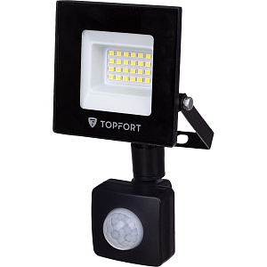 Прожектор светодиодный Topfort LED FL MS 20W 6500K 1700Л c датчик. движения
