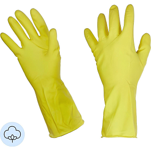 Перчатки резиновые PACLAN Professional латекс желтый 4073284 р.XL