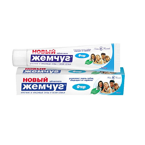 Зубная паста Новый жемчуг Фтор 75мл