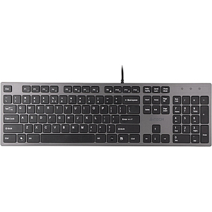 Клавиатура A4 KV-300H серый/черный USB slim