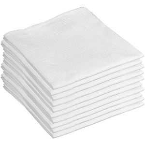 Набор полотенец вафельных отбел. 40х80см,пл160г/м2,10 шт/уп,текстил,100%хл