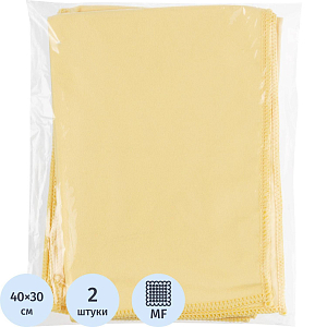 Салфетки хозяйственные HQ Profiline д/глян пов 30х40см 170г/м2 желт 2шт/уп