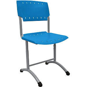 Стул ученический 0MX_GL_SIGMA,рег 5-7 гр.р,420-500мм,RAL7004,пласт. RAL5012