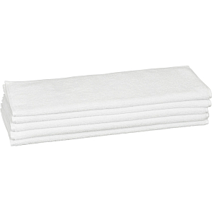 Полотенце Luscan махровое 70х130, 450 гр/м2, Oтель белый, Турция, 5 шт/уп