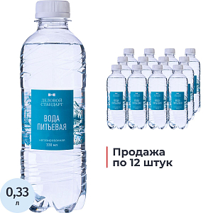 Вода питьевая Деловой Стандарт негаз ПЭТ 0,33л СПб (U)