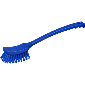Щетка ручная FBK с длинной ручкой 410х45мм жесткая синяя 10215-2