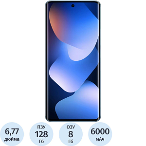 Смартфон Xiaomi Redmi Note 15 RU 8+128 Glacier Blue