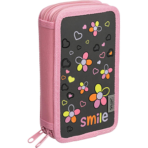 Пенал   Smile 2 отд., ламинат, выборочный лак, 190x110 мм, ПКК 11-19