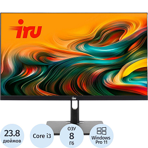 Моноблок IRU 23ID (1994778)23.8/FHD/i3-12100/8Gb/SSD256Gb/UHDG 730/CR/W11P