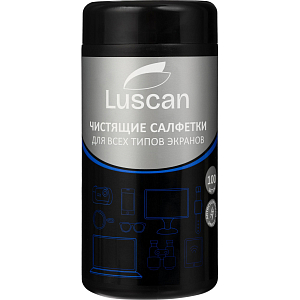 Салфетки д/экранов Luscan, туба, пов/пл, 100 шт, 130х150