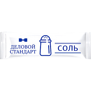 Соль пищевая Деловой Стандарт Экстра в стиках по 1г (800 штук в упаковке)