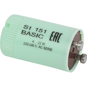 Стартер для люминесц. ламп Osram ST 151 4-22W 230V 25 шт./уп.