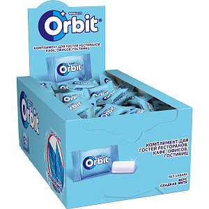 Жевательная резинка Orbit Сладкая мята 300штx 1 подуш