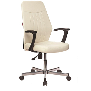 Кресло VB_EChair-224 DSL PPU к/з бежевый OR-10, хром