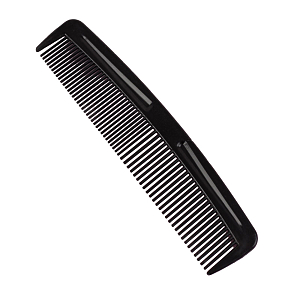Расческа комбинированная 12x3 см цвет черный 1492246
