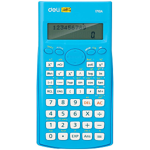 Калькулятор научный (ЕГЭ) Deli E1710A,10-р,2 стр,240 ф.,бат.,162х84мм,син