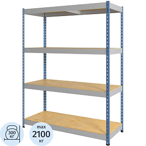 Стеллаж металлический 0MX_SB 200x152x51/ 4 полки