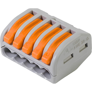 Клемма WAGO 222-415 (5х2,5мм2 с рычажком) уп.(40шт) бтп