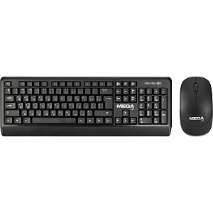 Набор клавиатура+мышь ProMega jet WKMC003 USB WLS RT/1+1 АА/dpi1200/3кн/чер