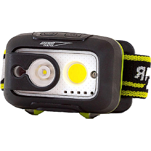 Фонарь налобный ЯРКИЙ ЛУЧ LH-450A MA-HALO 5W LED +3W COB max, 3 реж