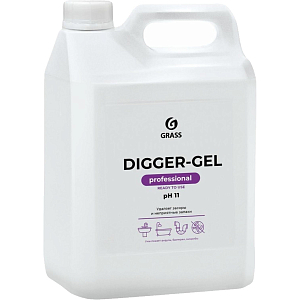 Профхим д/прочистки труб и стоков, гель Grass/Digger-Gel PROF 5 л