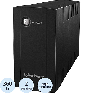 ИБП CyberPower UTC650E Line-Interactive CyberPower 650VA/360W (2 EURO)