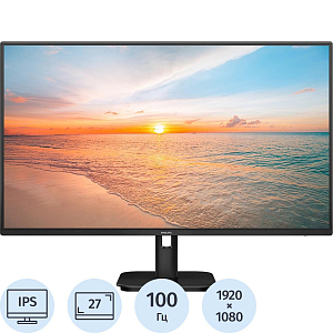 Монитор Philips (27E1N1100A0)27/FHD/IPS/100Hz/250cd/4ms/HDMI/VGA