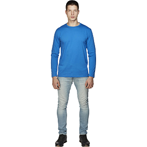 Футболка (160 г.) с длинным рукавом вас.(S)