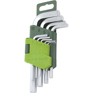 Набор ключей шестигранных коротких 9 шт (1,5-10 мм) Дело Техники 561090