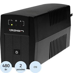 ИБП Ippon Back Basic 850 480Вт 850ВА черный(403406)