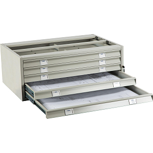 Картотека ПРАКТИК A1-05/2(центр)шкаф,5 ящ.,ц.замок