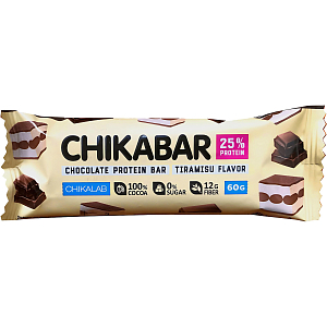 Батончик Chikalab глазированный с протеином Тирамису, 60г