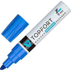 Маркер лаковый Topfort Industrial 8 мм синий