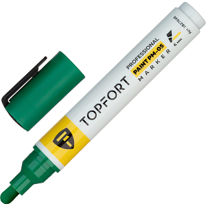 Маркер лаковый Topfort Paint 6 мм зеленый