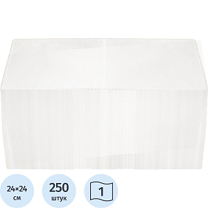 Салфетки бумажные бигпак, 24х24, 250 листов/уп._Л