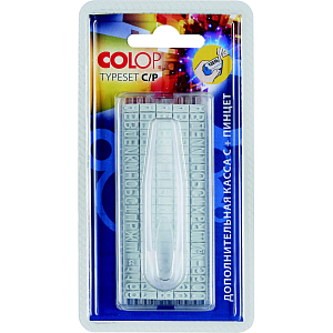 Касса букв,цифр,симв.+ пинцет, рус.шрифт 6,5мм TS С/P  Colop