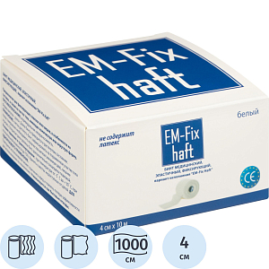 Бинт самофикс эласт 4см х 10м картон. уп.EM-FIX HAFT