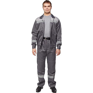 Костюм лет муж (куртка, бр) л22 т.сер./св.сер 96-100/170-176