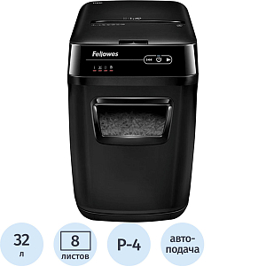 Шредер (уничтожитель) Fellowes AutoMax 150C, 4ур.секр., 8лист, 32л