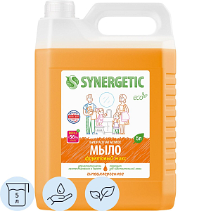 Мыло жидкое Synergetic Фруктовый микс 5л