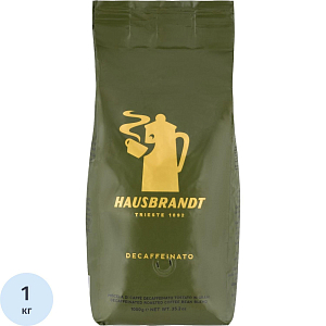 Кофе Hausbrandt в зернах Decaffeinated без кофеина, 1кг