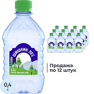 Вода питьевая Шишкин Лес негаз ПЭТ 0,4л