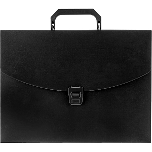 Папка-портфель 1 отделение A4 черный