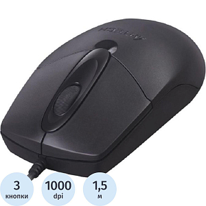Мышь компьютерная A4Tech OP-720 черн, опт (1200dpi) USB (2but)