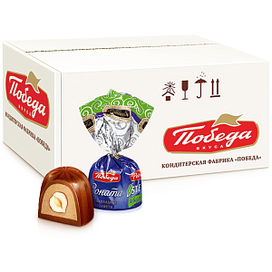 Конфеты Соната с лесным орехом без добавления сахара 2кг/уп