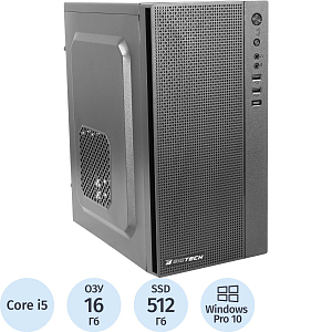 Системный блок BigTech PC (S5020) i5-12400/H610/16GB/512GB/W10P